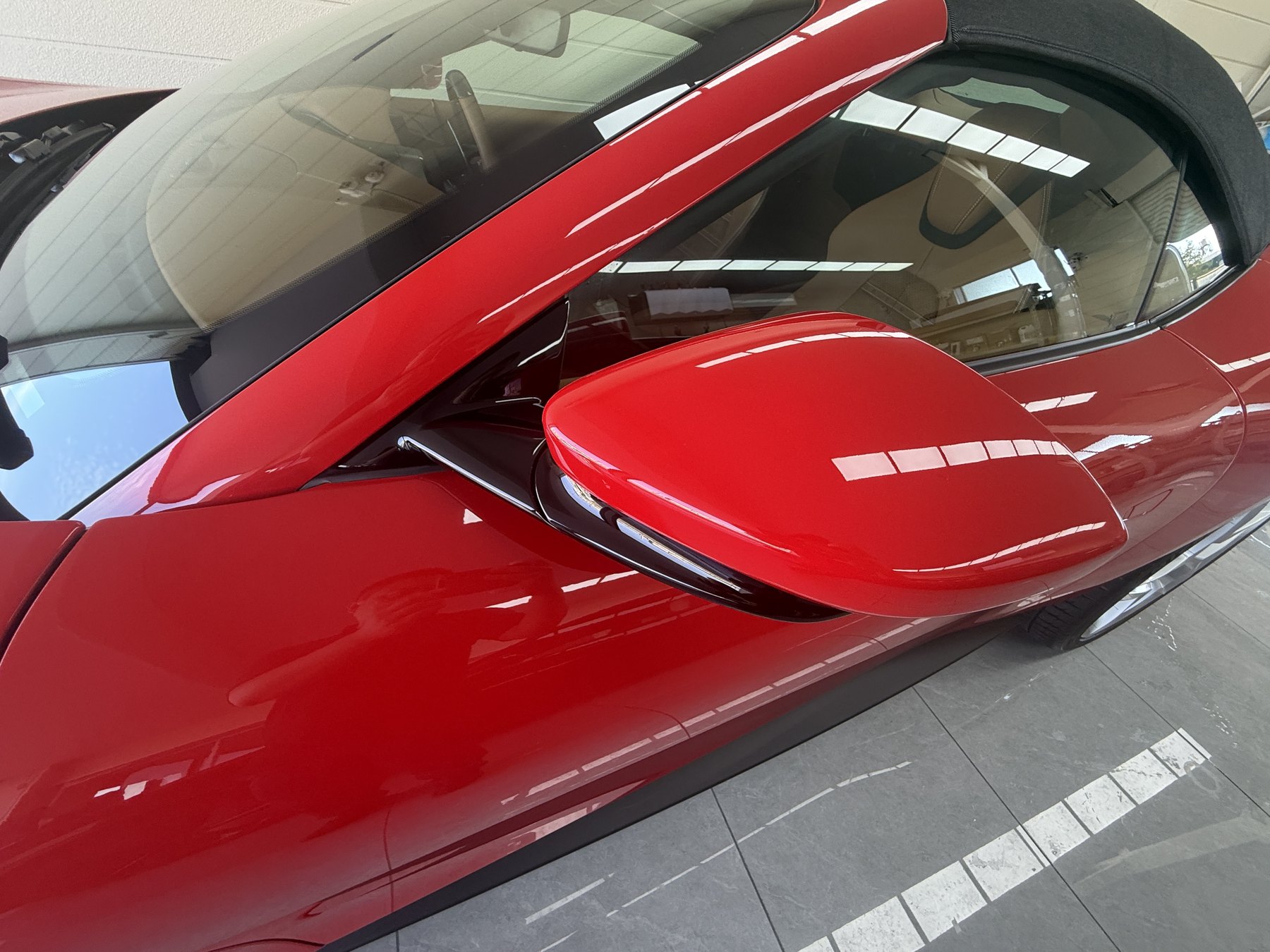 Ferrari Roma Spider door mirror and paint clear PPF Osaka