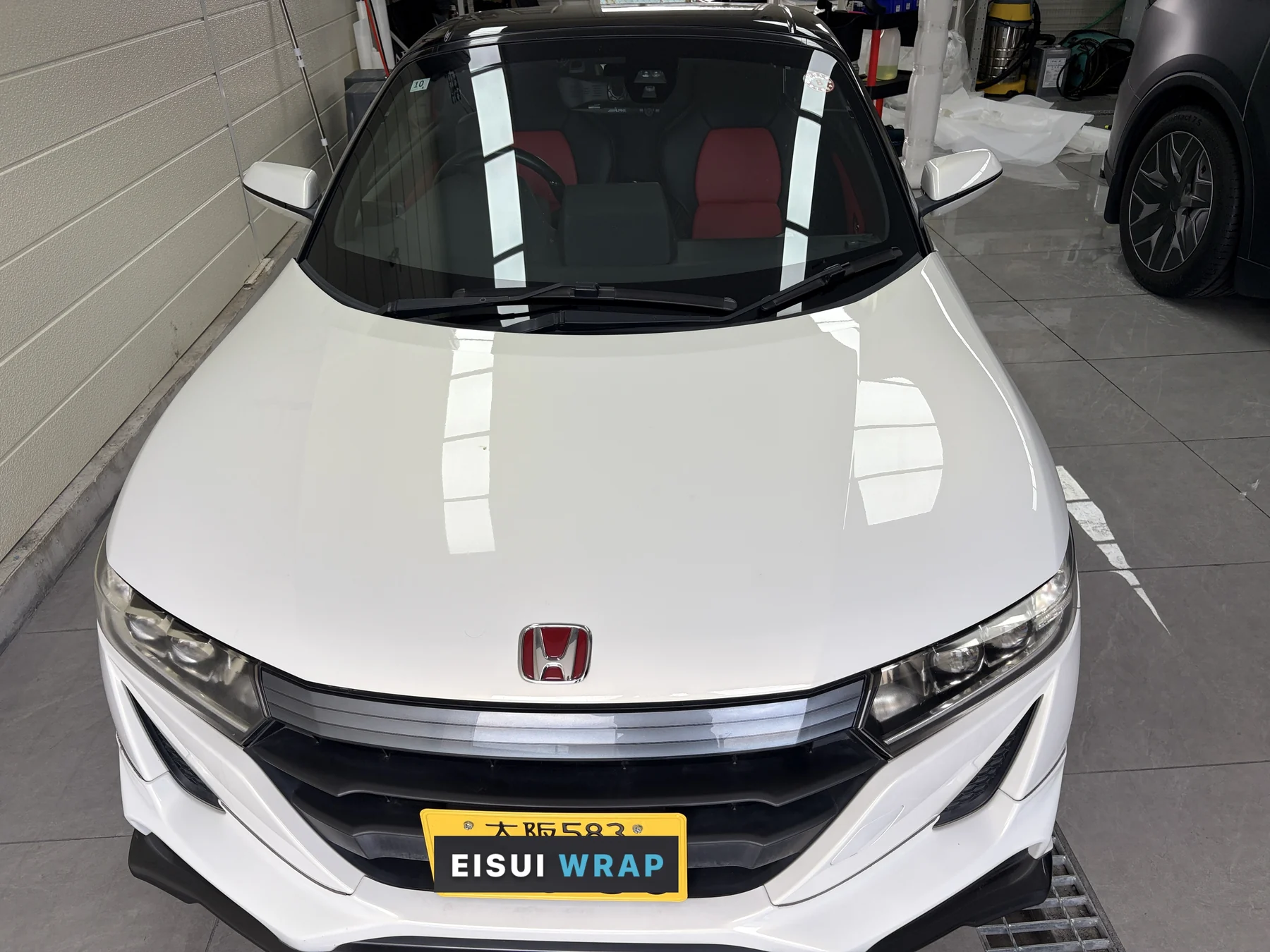 ホンダ S660 フロントセット透明PPF施工前