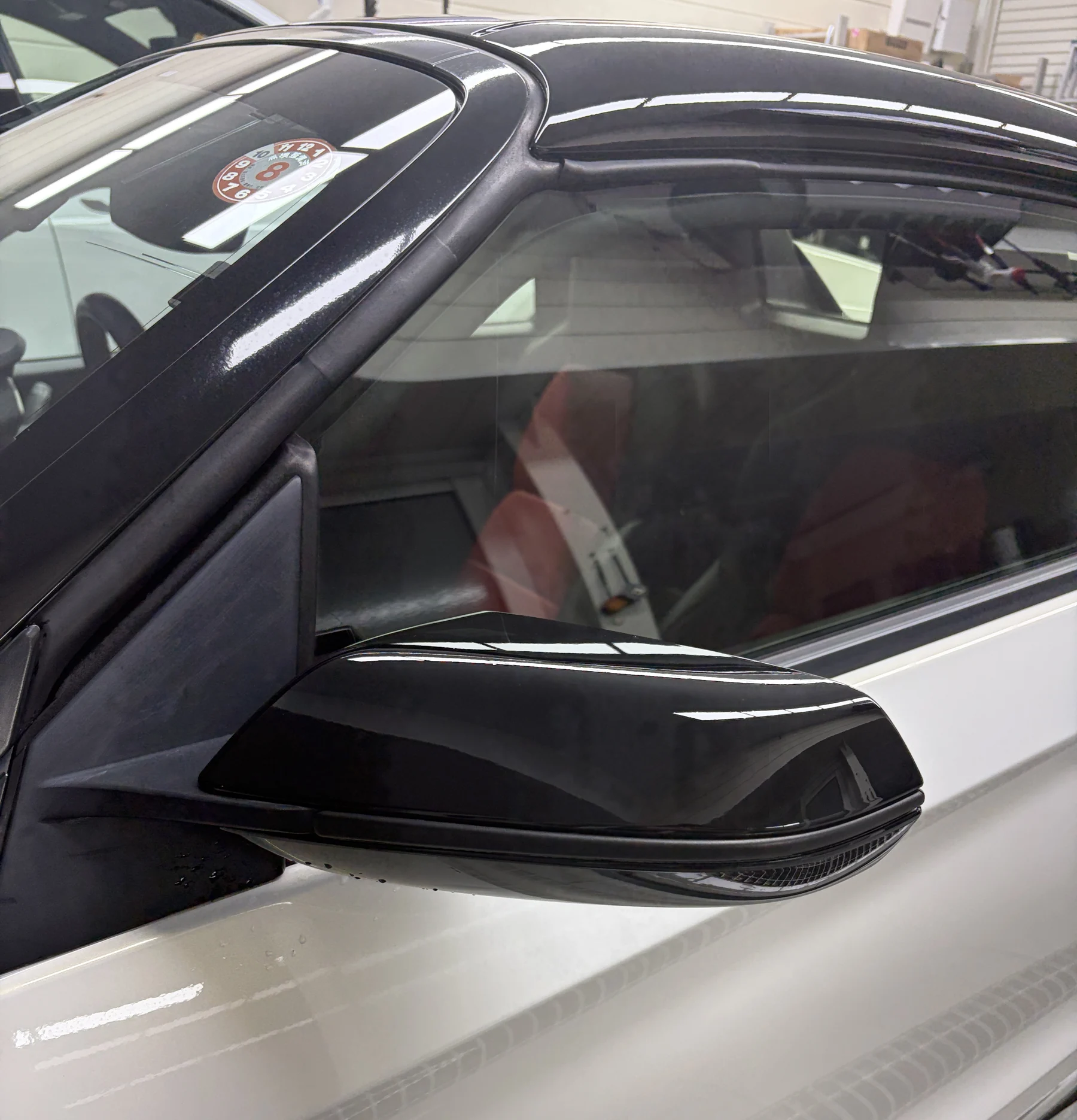 ホンダ S660 3M 2080-HG12 ハイグロスブラック ミラーカバー施工後