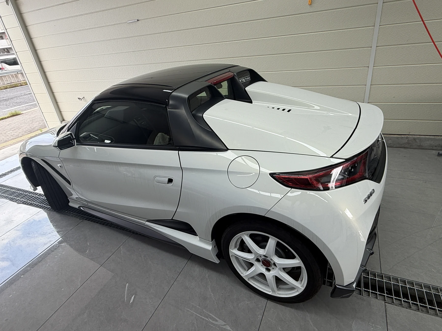 ホンダ S660 ルーフ透明PPF施工前