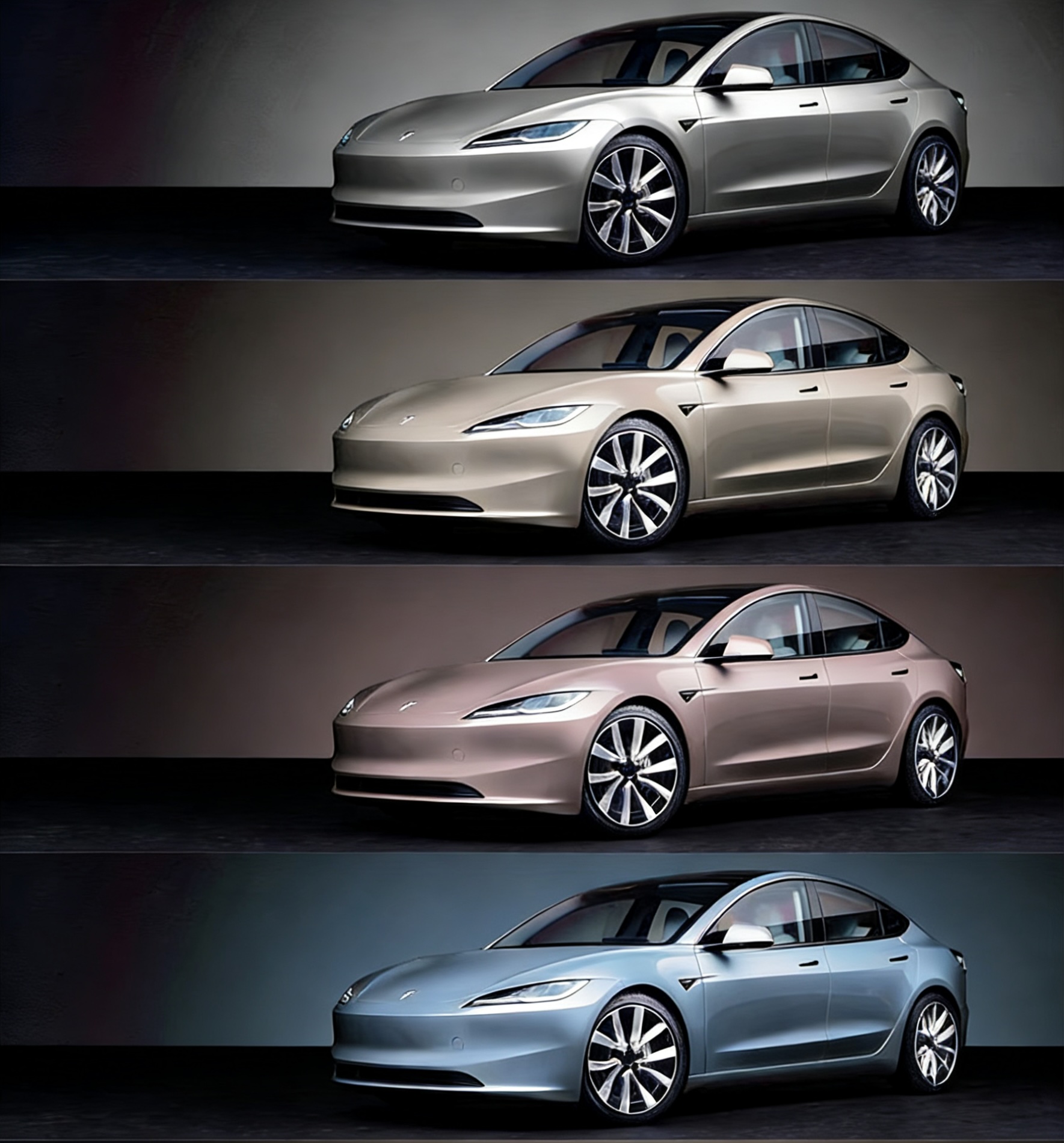 テスラモデル3 カーラッピング カラーバリエーション 大阪 ピンク パープル系