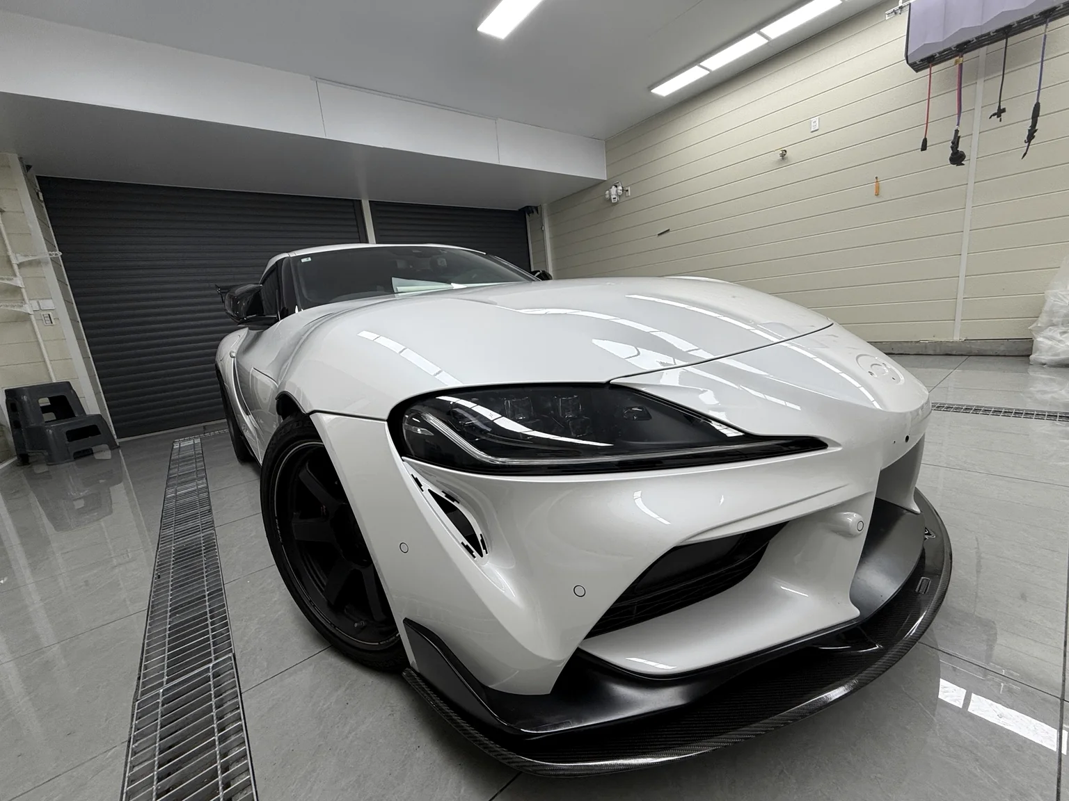 Toyota GR Supra clear PPF installation detail by EISUI WRAP in Osaka