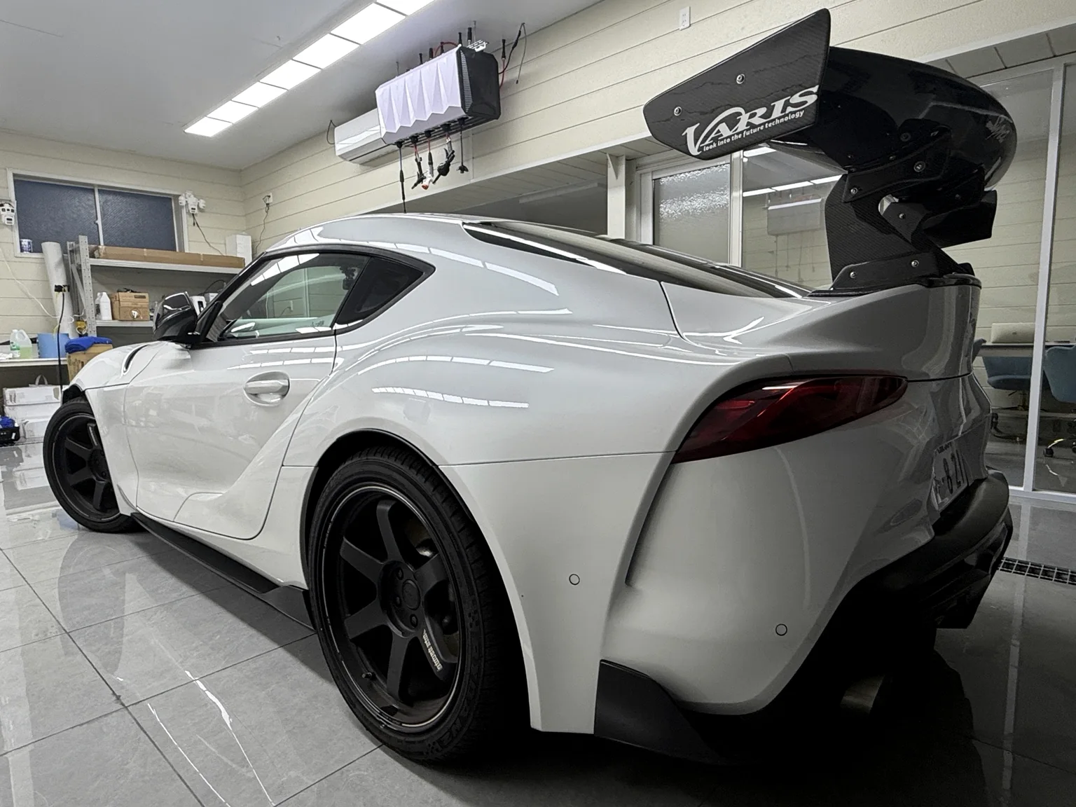 Toyota GR Supra clear PPF installation detail by EISUI WRAP in Osaka