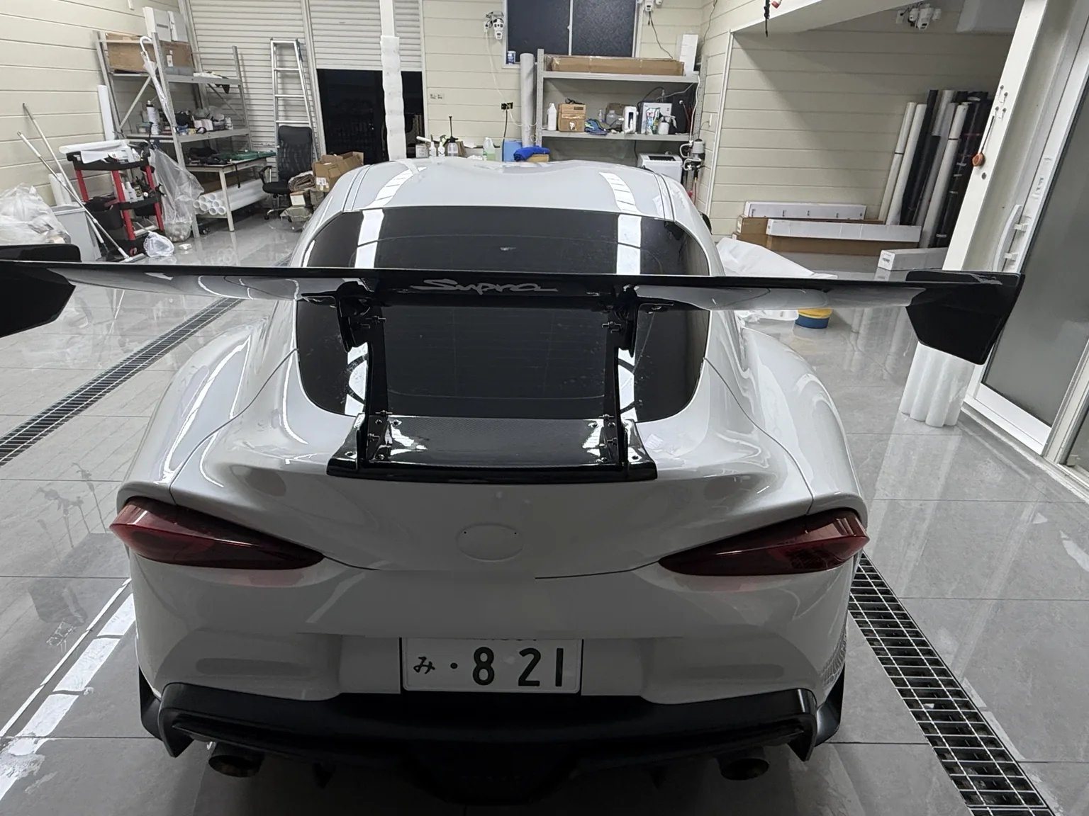 Toyota GR Supra clear PPF installation detail by EISUI WRAP in Osaka